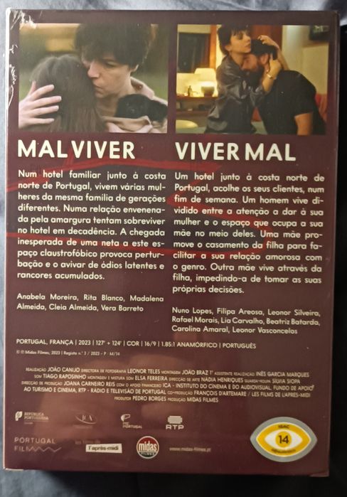 "Viver mal"+"Mal viver" de Joao Canijo 2DVDs RARO