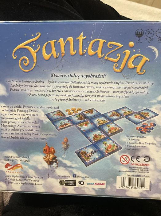 Fantazja gra planszowa, planszowka 7-107 lat
