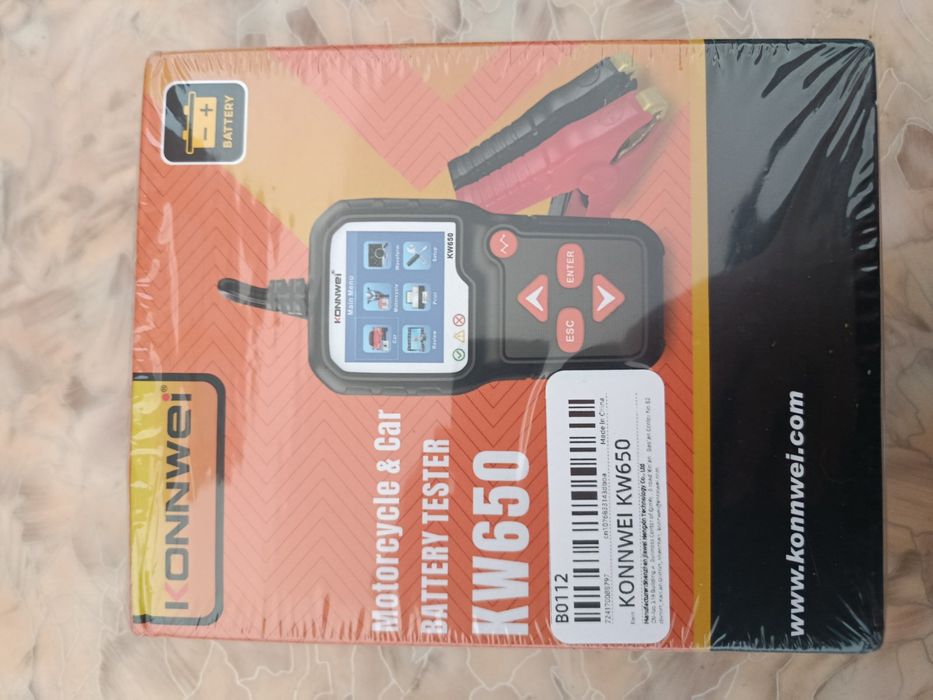 Професійний тестер АКБ та генератора Konnwei KW650