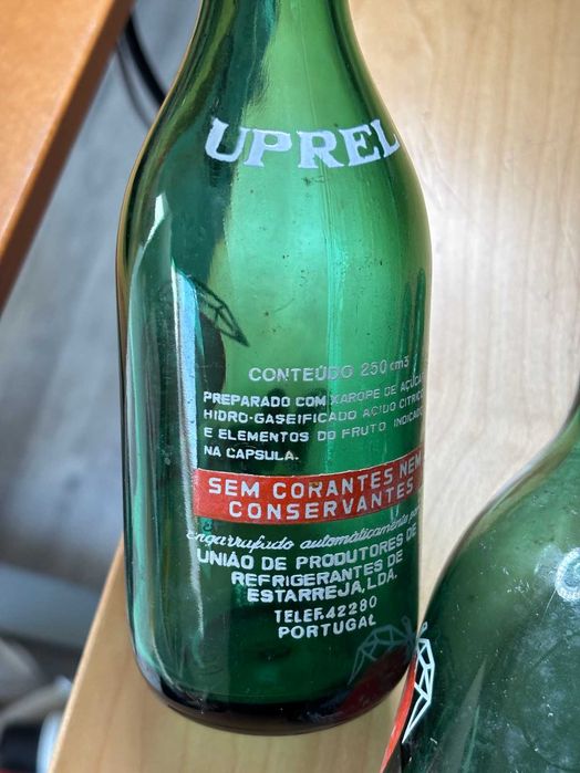 Garrafas pirogravadas antigas/vintage - Uprel