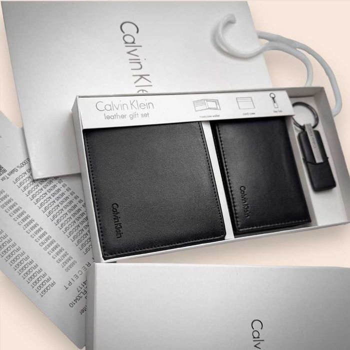 Кошелёк + картхолдер CALVIN KLEIN, набор Кельвин Кляйн, наложка