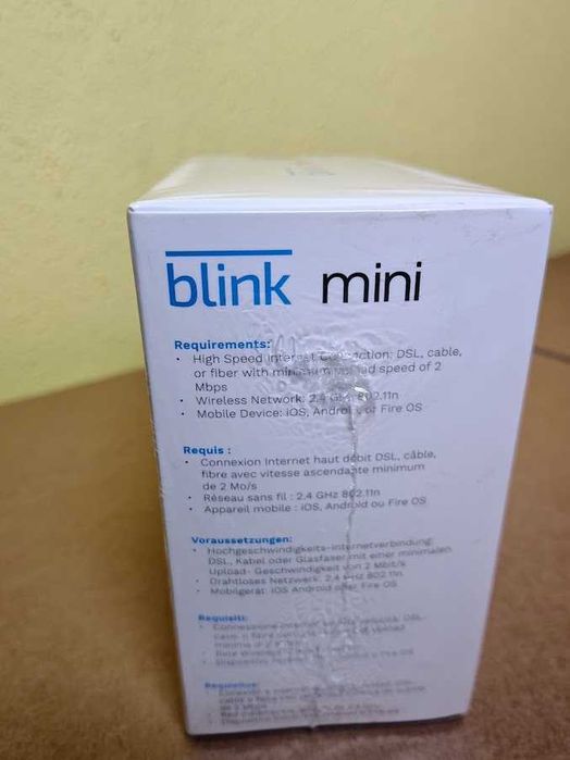 Câmara Vigilância Interior Blink Mini Amazon HD WiFi – Nova e Selada