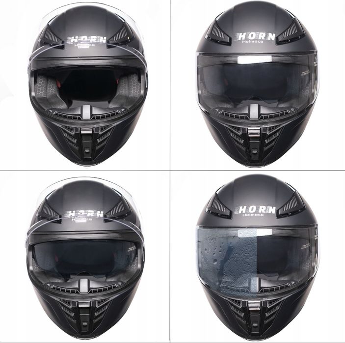 Kask motocyklowy HORN Viper blenda antifog pod interkom ECE 22.06 XS-XXL