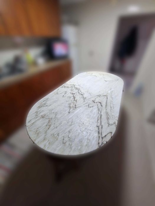 Pedra mármore - tampo de mesa - 186,5 cm x 90 cm X 3cm