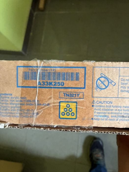 Жовтий Тонер-картридж Konica Minolta  TN321Y артикул A33K250