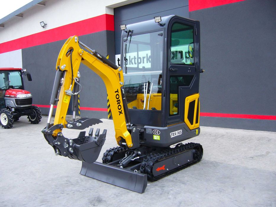 Minikoparka TOROX TRX-16S 1.6T 3Łyżki Kciuk Szybkozł. traktorkiagropl