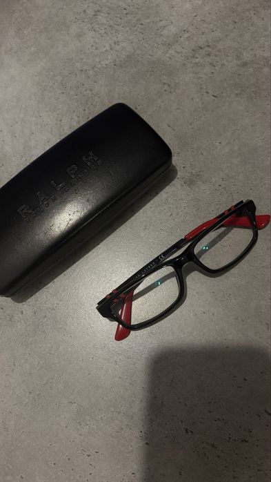 Okulary Polo Ralph Lauren + soczewki Essilor – jak nowe, komplet