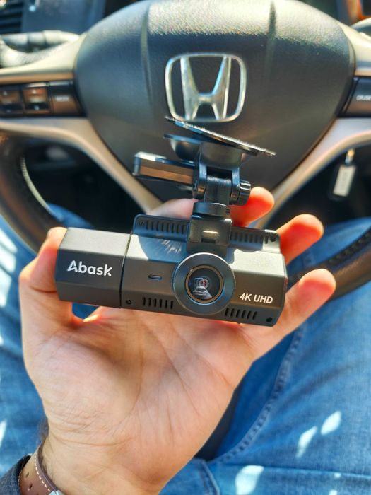 Abask a8 dashcam 4k car camera 2 channel inside and outside