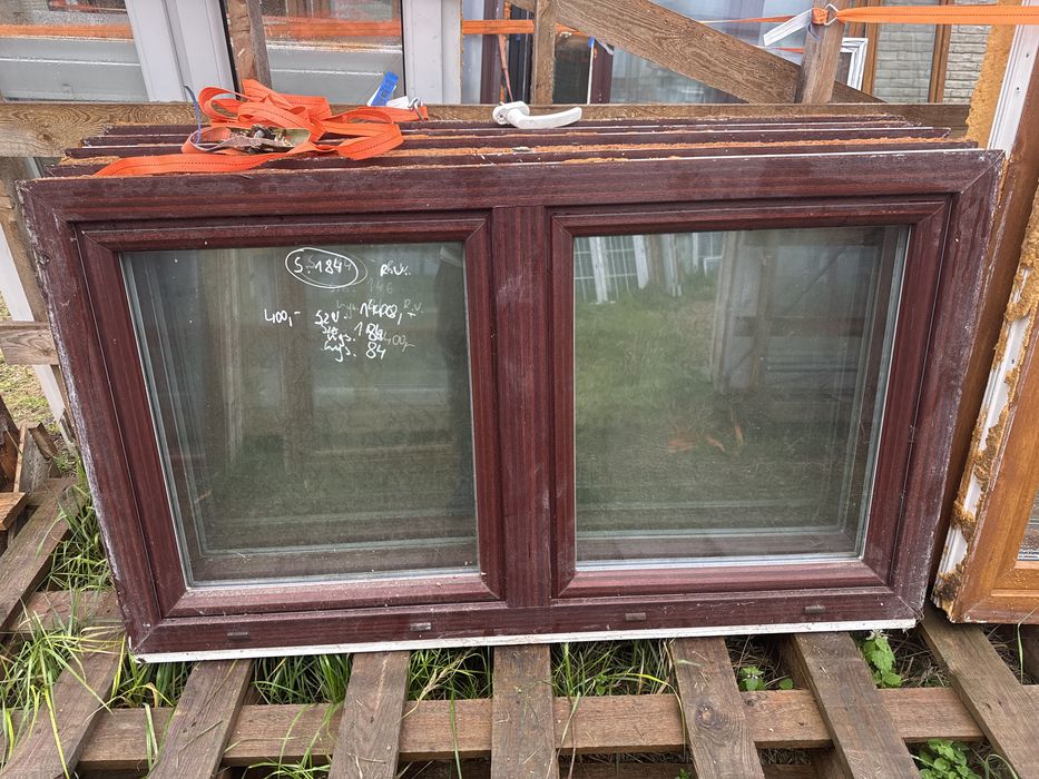 1x okno pcv 146x84  machon biale rozwierno uchylne, transport RU