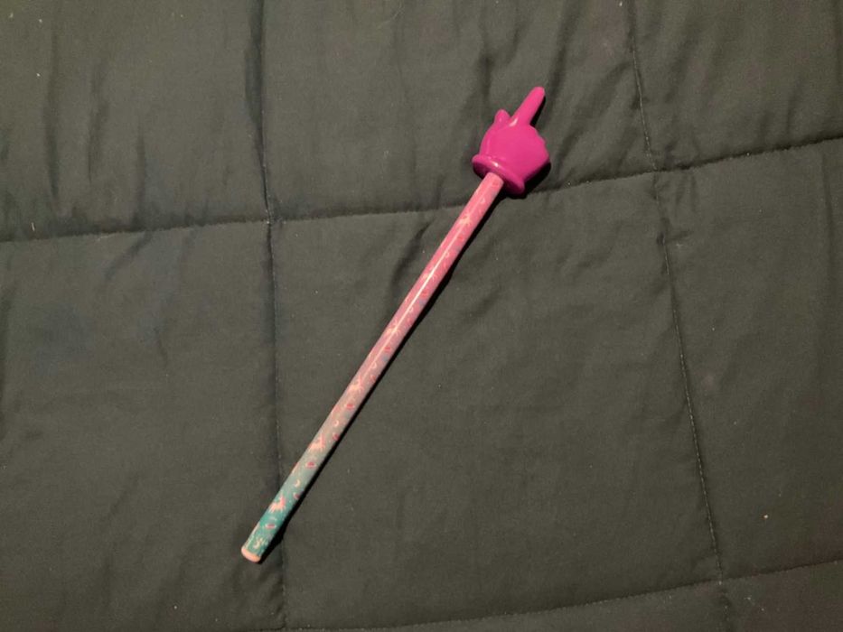 Brinquedo Mão de apontar roxa NOVA Pointer para apresentações