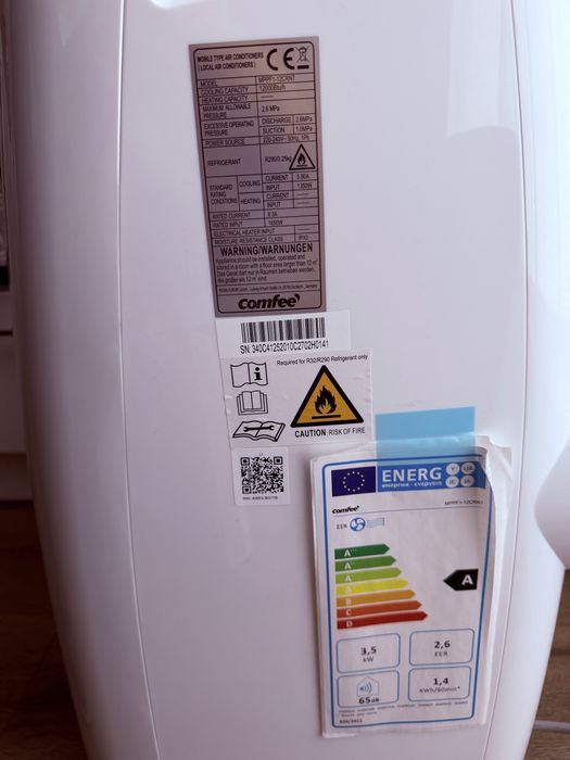 Klimatyzator przenośny Comfee 12000 BTU 3,5 kW 43 m² | Jak NOWY + pilot
