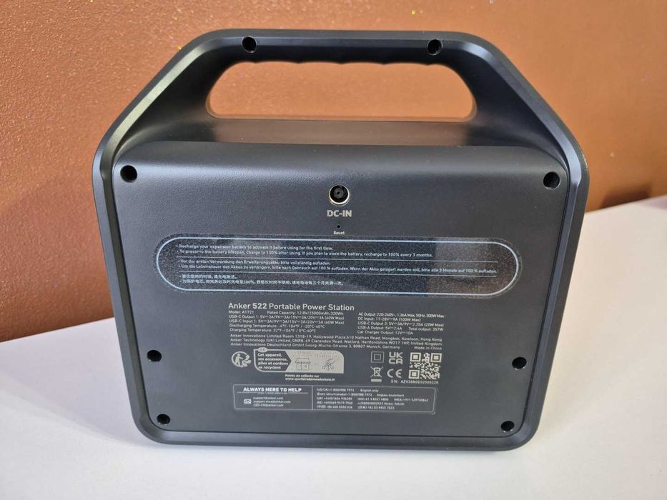 Зарядна станція Anker 522. Єм-ть 320Wh, поту-ть 300W. ГАРАНТІЯ 5 РОКІВ