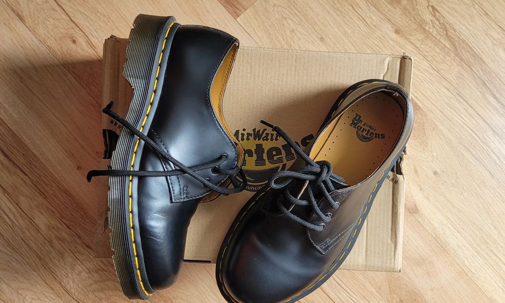 Buty Dr. Martens,  skórzane, chłopak, dziecko