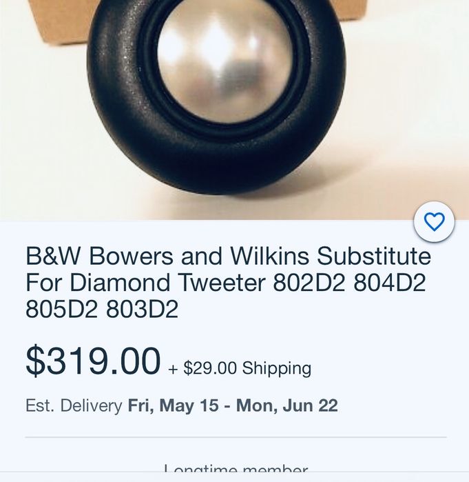 Самый детальный Hi-End твитер вч B&W diamond (monitor audio)