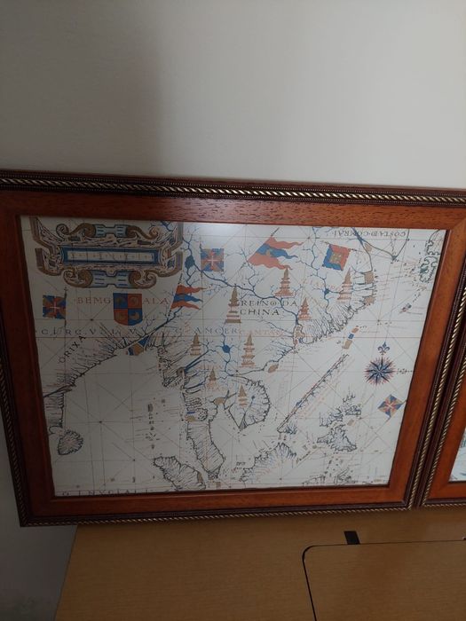 Quadros com mapa