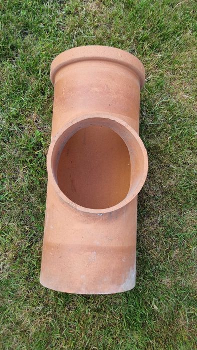 Trójnik ceramiczny fi 200 / odprowadzenie kondensatu / odprowadzenie skroplin kominowe / elementy kominowe