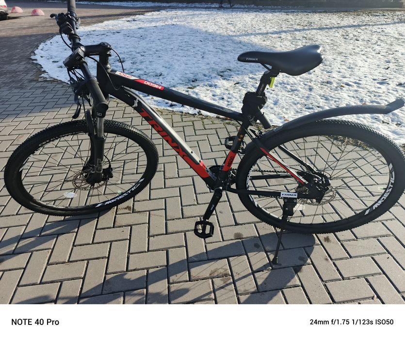 Велосипед Trinx M600 ProMatt-Black-Grey-Red