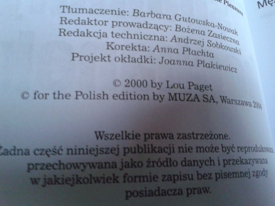 Wspaniały kochanek - Lou Paget