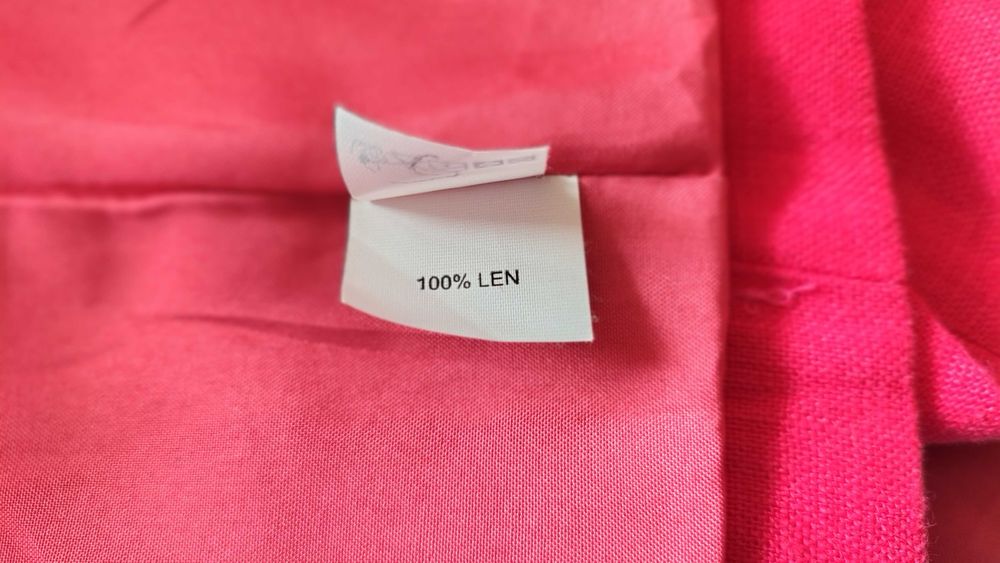 Żakiet lniany (100%) czerwony