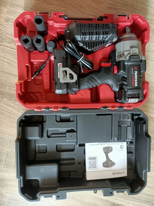 Klucz udarowy parkside performance z akumulatorem i ładowarką 5 lat gw