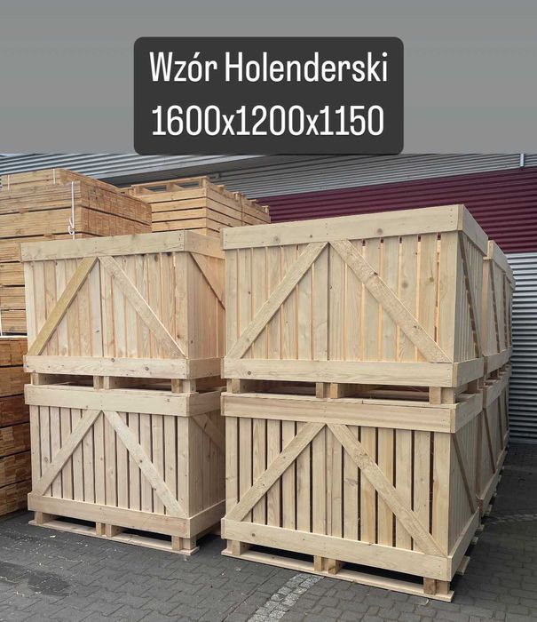 SKRZYNIOPALETY uniwersalne 1200X1000X900 - DOSTĘPNE od ręki