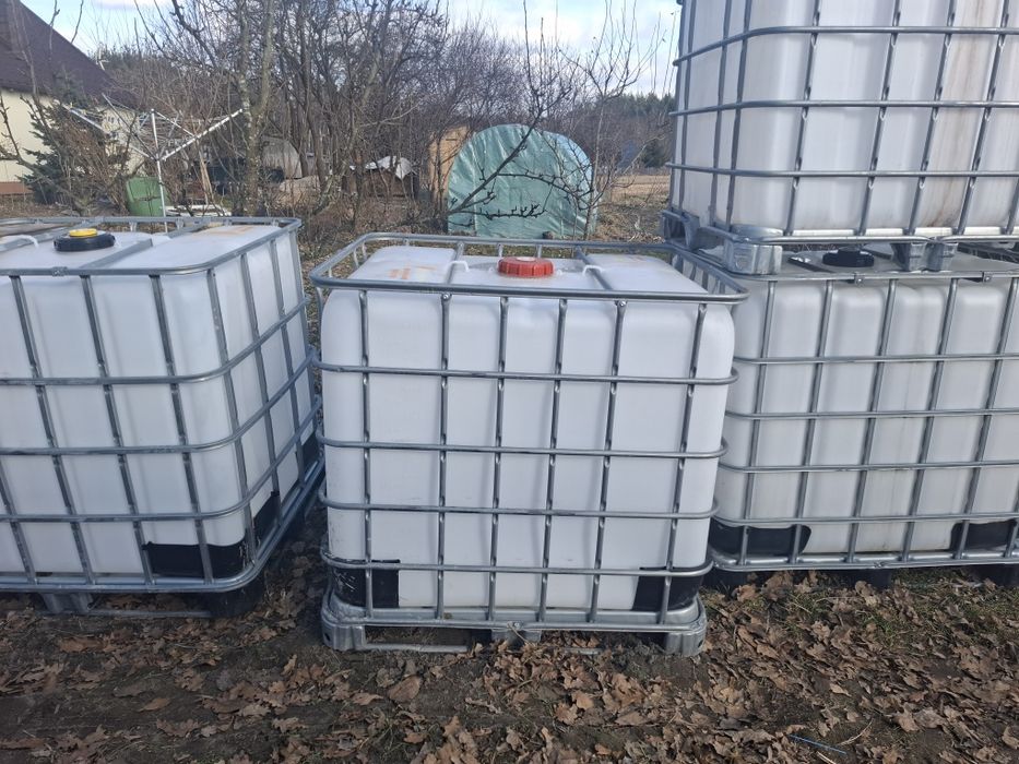 Mauzer mauzery 1000L CZYSTE PLASTIKOWE I metalowe czyste