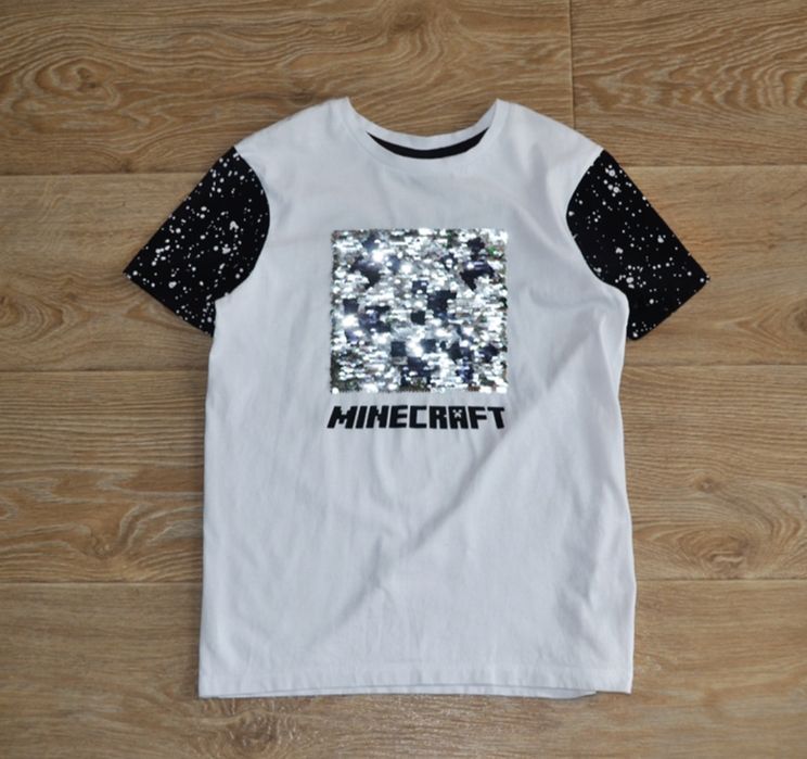 Біла футболка Minecraft George на хлопчика 10-11 років