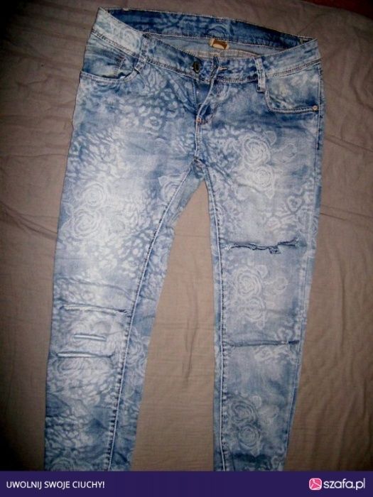 spodnie skiny flower