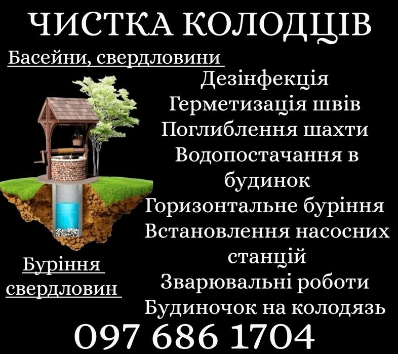 Близнюки чистка Колодців і скважин