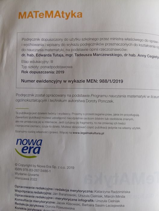Matematyka 1 zakres podstawowy i rozszerzony