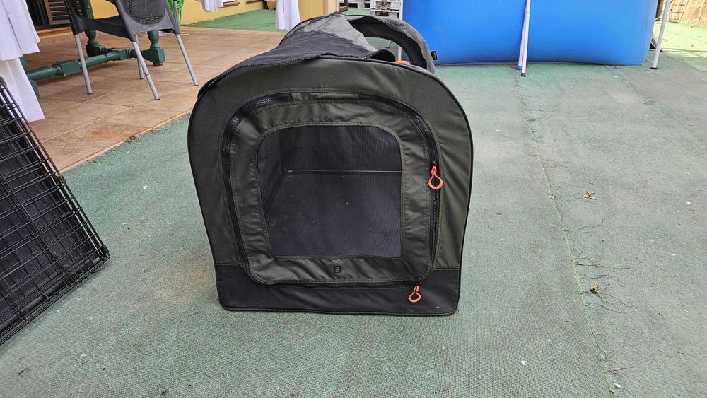 Transportadora Dobrável para Cão - Decathlon Solognac Tam L + Tapete