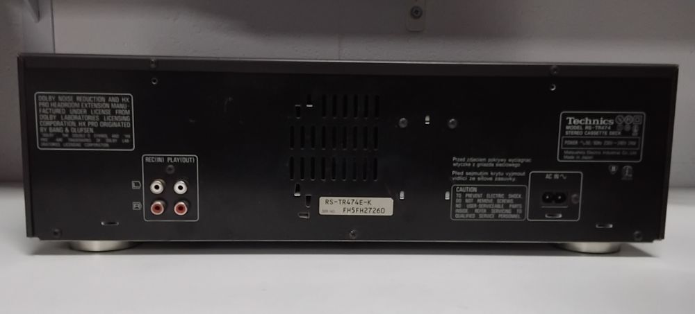 TECHNICS deck cassettes RS-TR474
