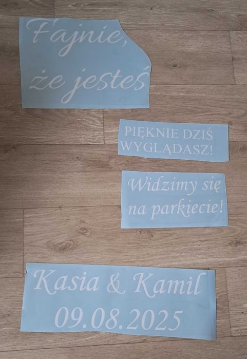 Naklejki na lustro do selfie zestaw naklejek na lustro