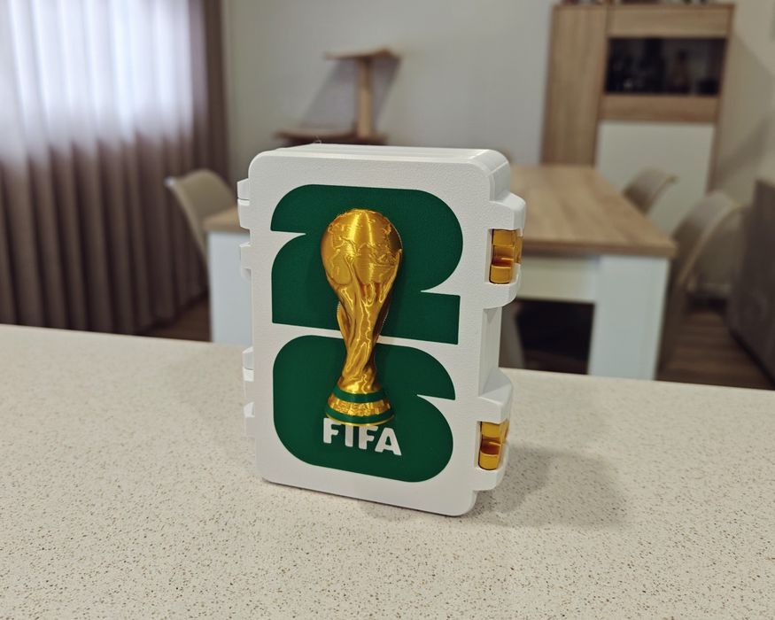 Caixinha cromos figurinhas Panini FIFA World Cup 2026