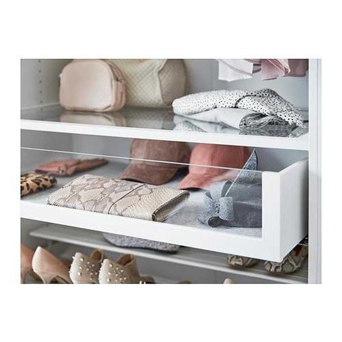 3 Gavetas Ikea Komplement com frente vidro branca novas/seladas caixa