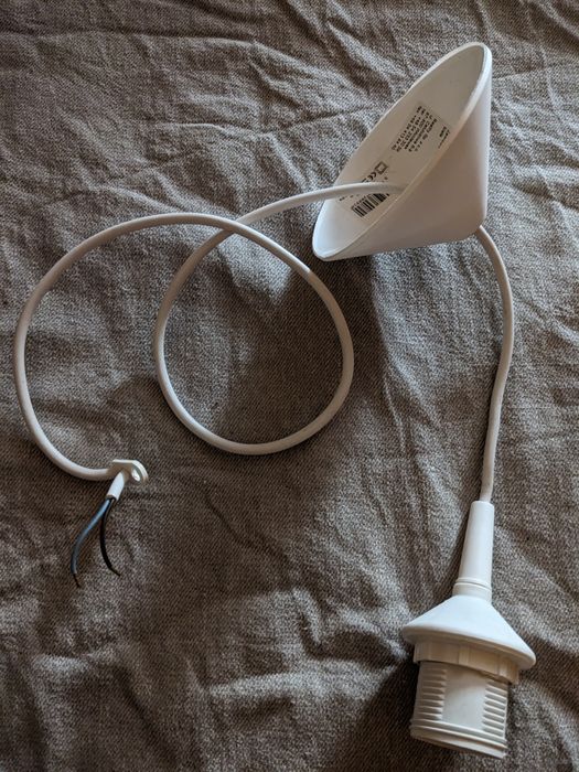 Oprawka E27 / Oprawa Sufitowa Biała Zwis Reality Max 60W