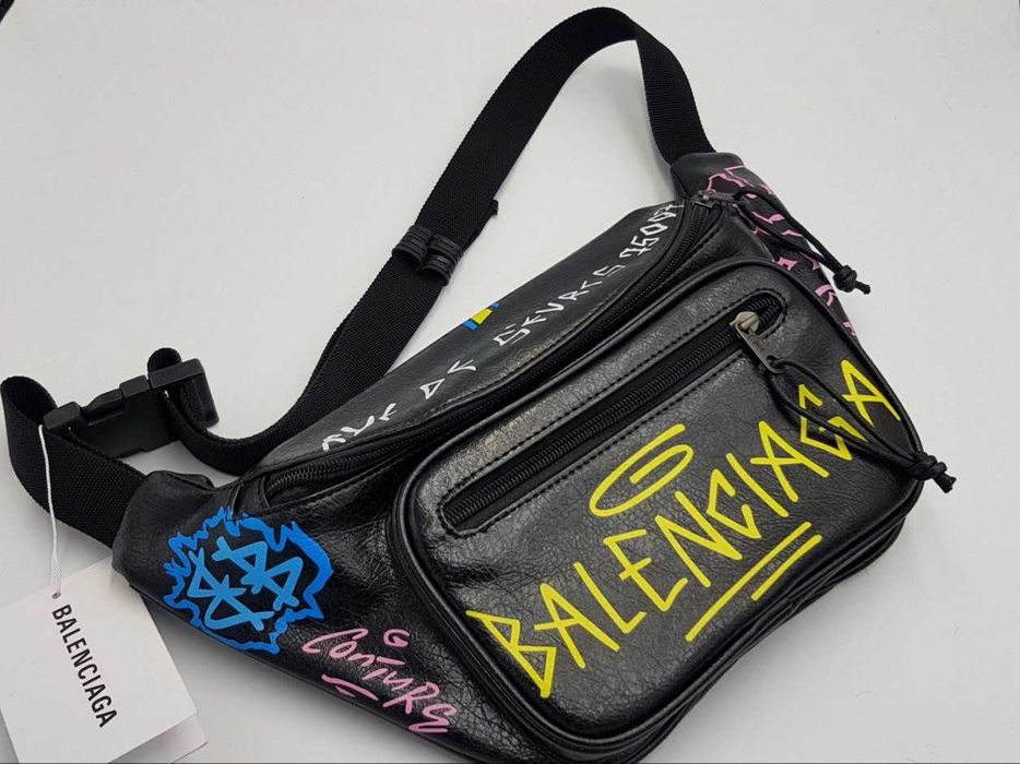 нагрудна сумка бананка Balenciaga. сумка бананка баленсиага