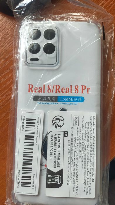 Etui do Real 8/Real 8 Pr przezroczyste
