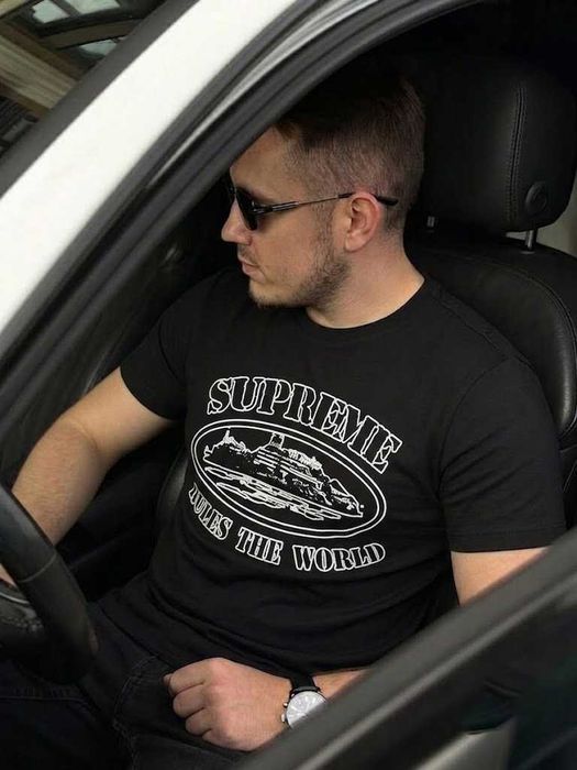 Футболка CORTEIZ Supreme • Чорна / Біла • XS - XXL