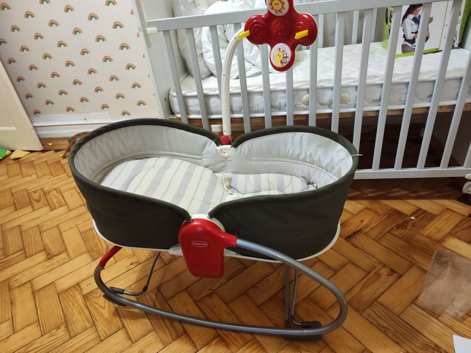 Berço Trama + colchão + trocador ikea + dossel + Marsupio