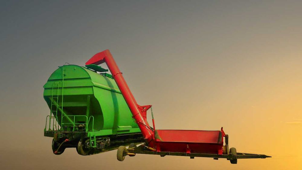 Kosz przyjęciowy kontener KOBZARENKO BNP-3 Przeładunek zboża 250t/h
