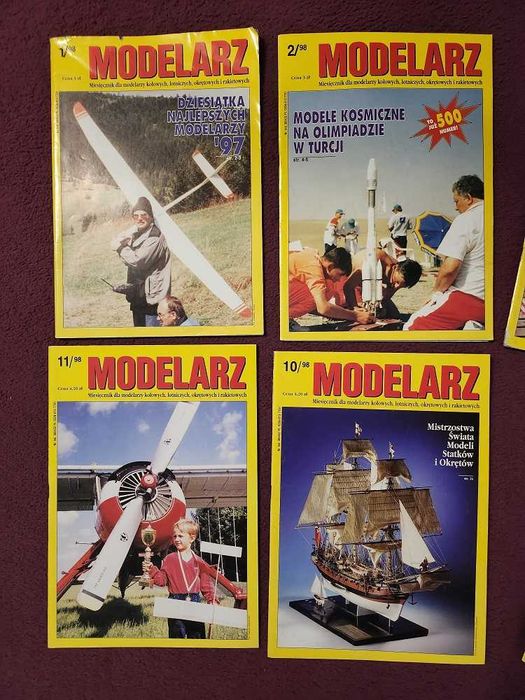 Modelarz miesięcznik rok 1998 7 numerów