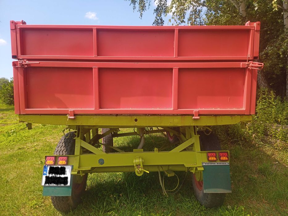 Przyczepa wywrotka Sanok autosan D-47A 3-str, mtz 82 belarus
