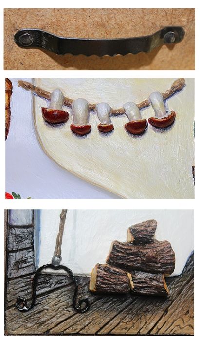 Панно объёмное. Украинский сувенир, оберег -  "Печь. Достаток в доме"