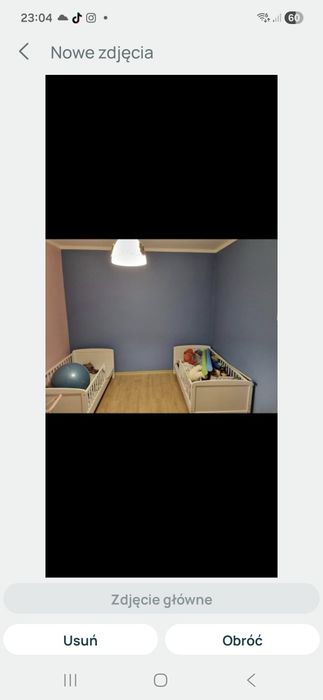 Łóżeczko białe 140x70  posiadam 2 sztuki