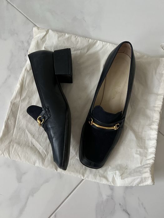 Вінтажні шкіряні лофери