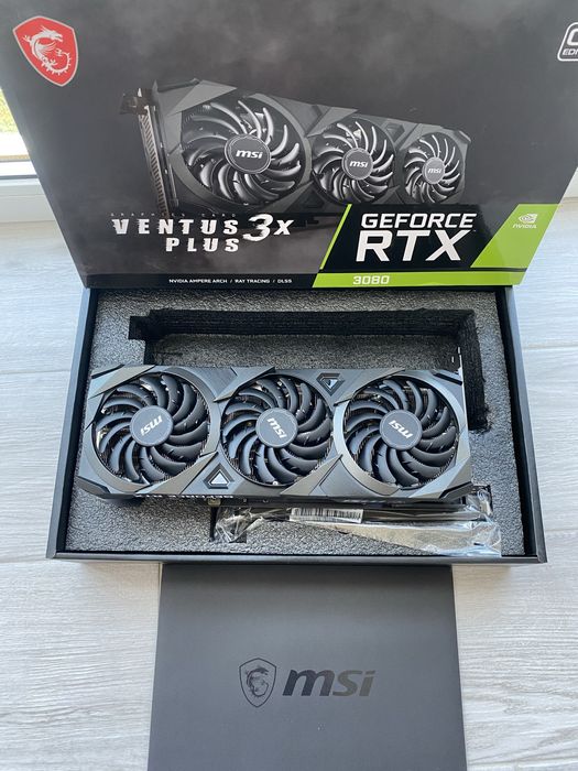 Відеокарта MSI GeForce RTX 3080 VENTUS 3X PLUS 10G OC LHR
