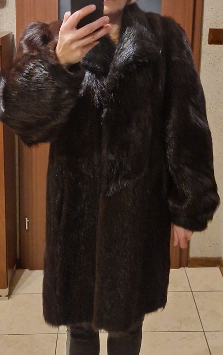 Futro z nutrii brązowe