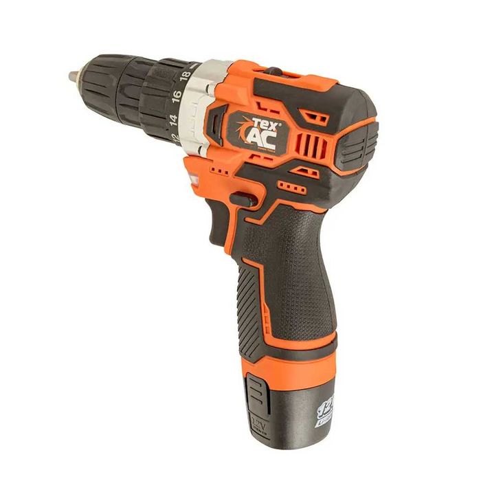Аккумуляторный бесщеточный шуруповерт ТехАС TA-CD30 12В 2х2Ач 30Нм