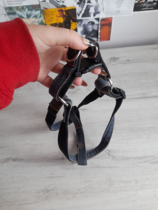 szelki dla psa denim s/m